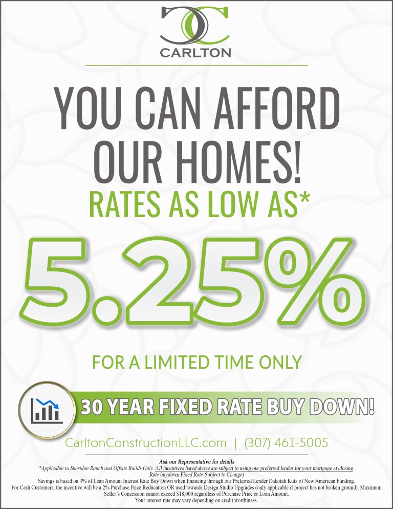 Incentive Rate Buydown 2025 5.49 Carlton Construction